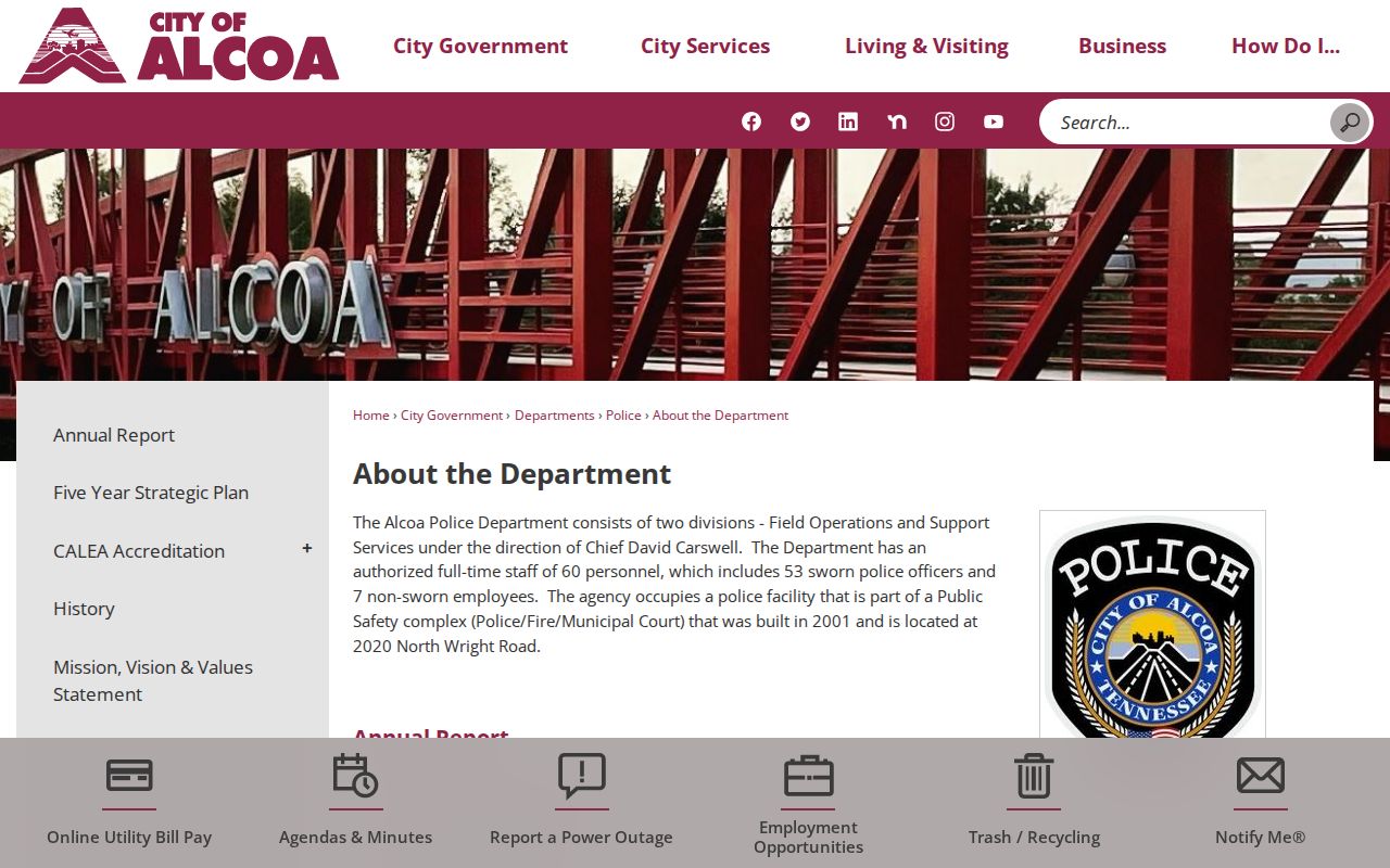 Alcoa court docket public safety and Municipal Court complex