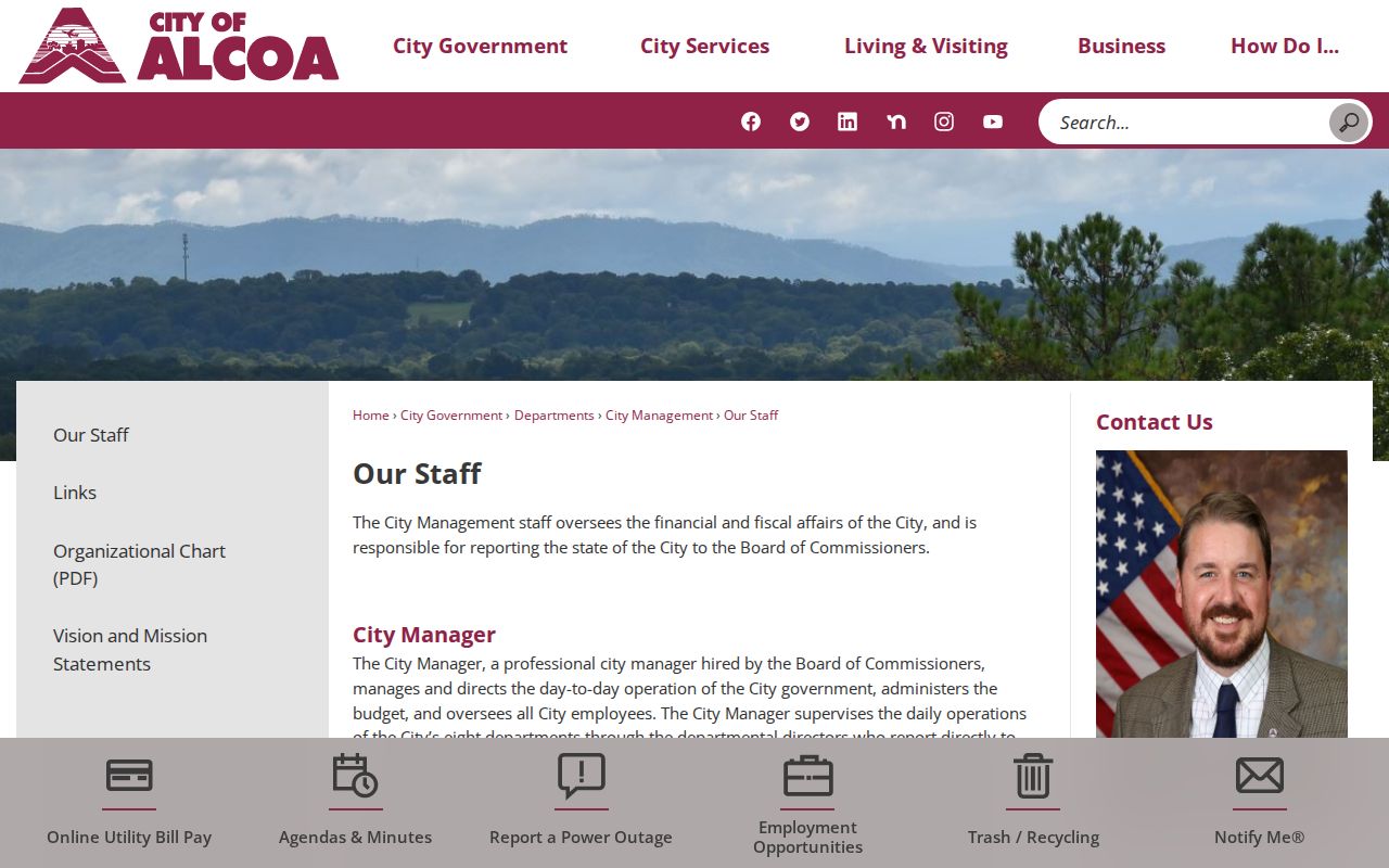 Alcoa court docket city staff and judge role page