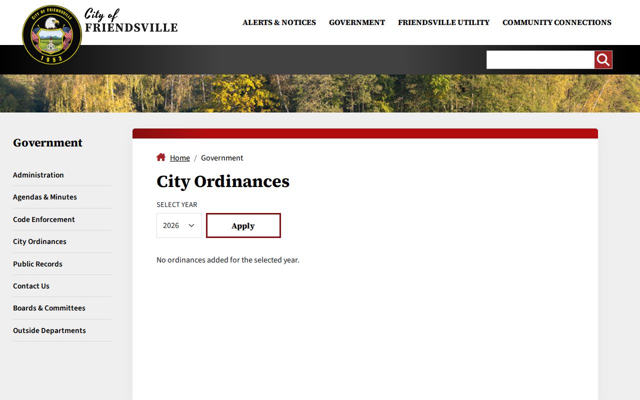 Friendsville court docket distinction from the official ordinance library