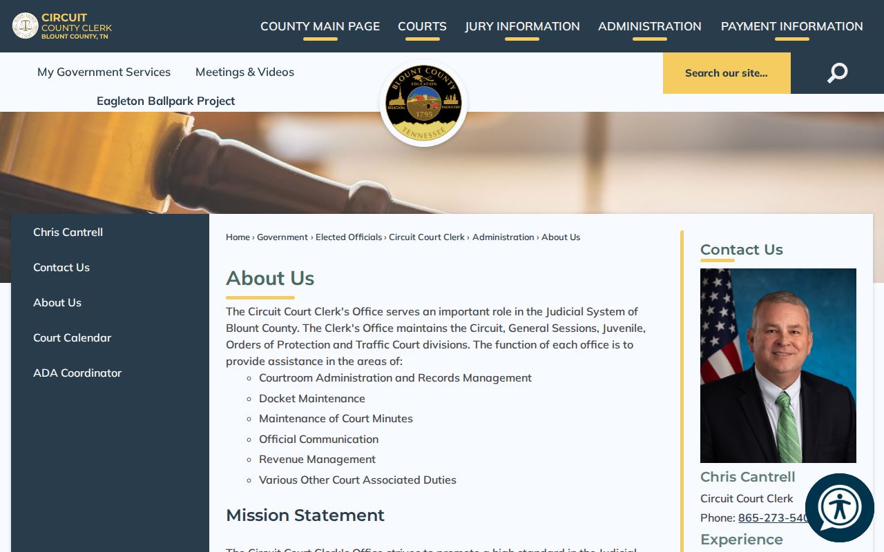 Blount County Circuit Court Clerk fallback for Louisville court docket cases