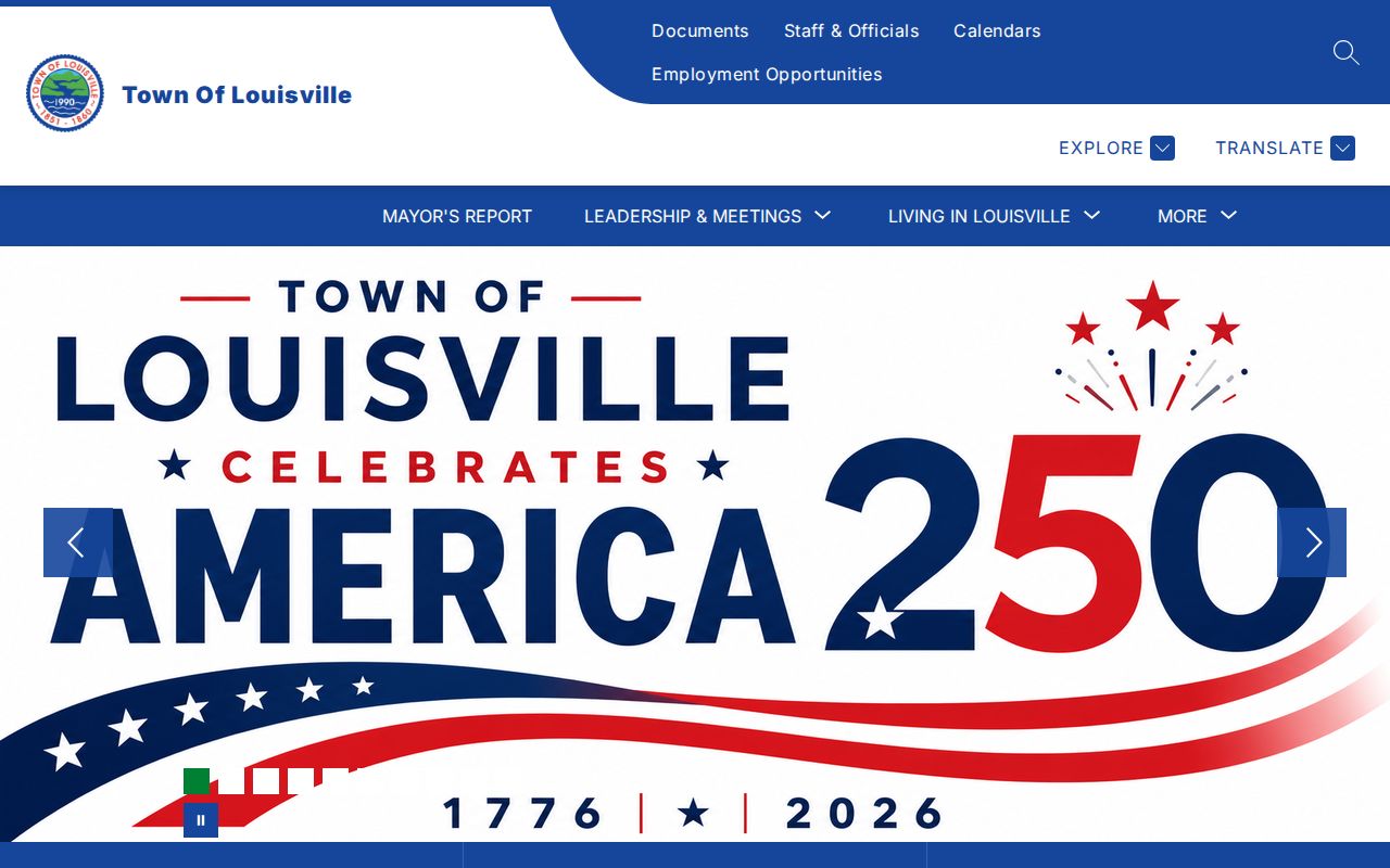 Louisville court docket contact route on the official town website