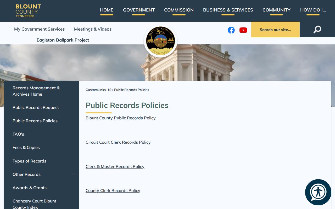Maryville court docket county records policy index