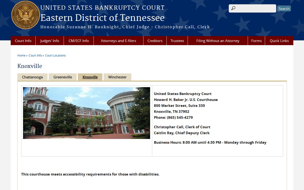Rockford court docket and federal bankruptcy court boundary